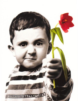 Marketing Ideas Boy with Flower
