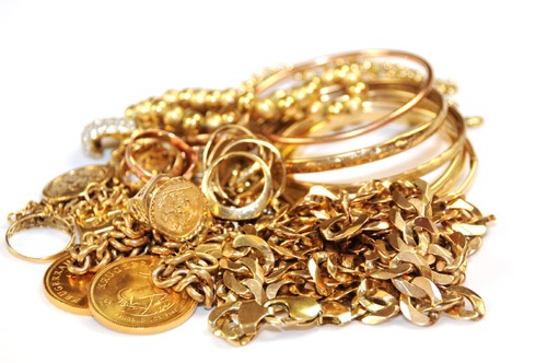 trade in gold jewelry and coins