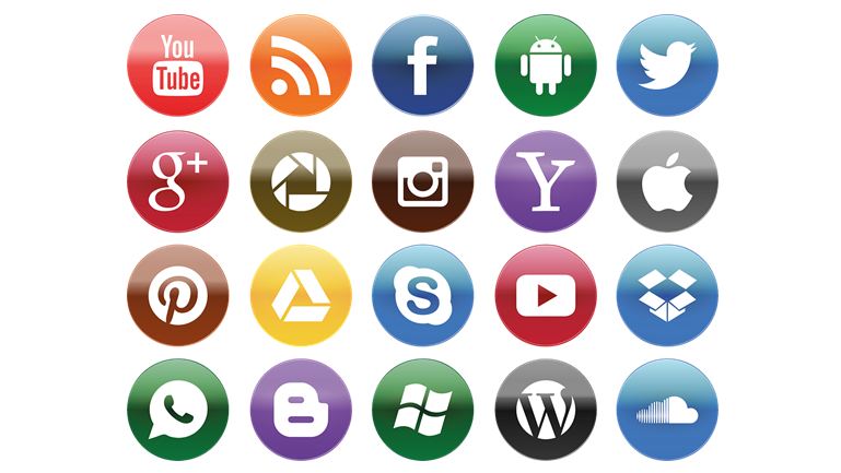 logos of popular social media apps