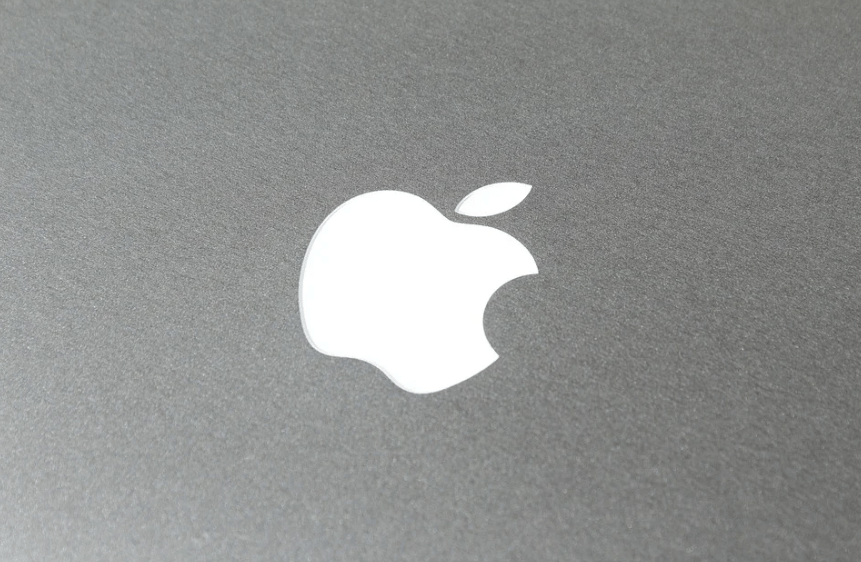apple logo on a laptop