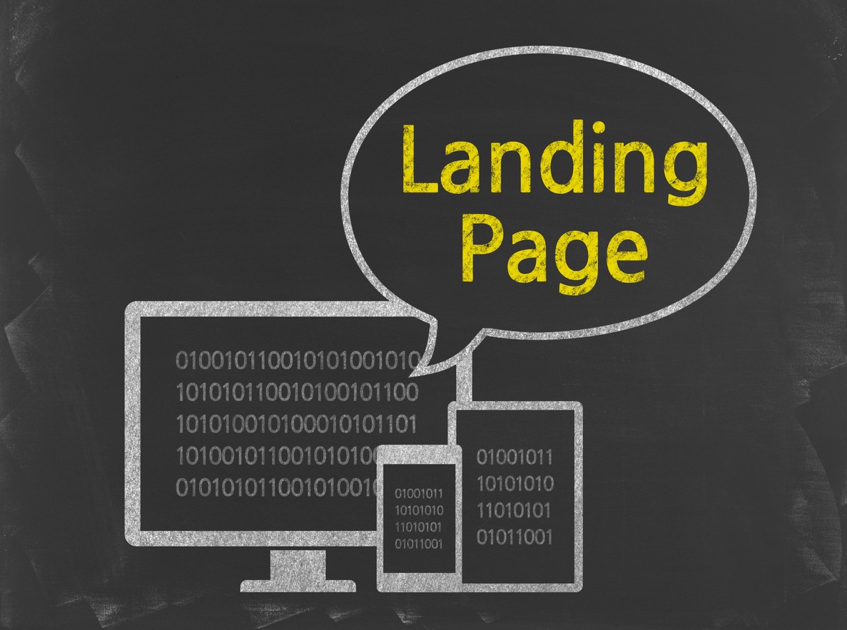 Landing Page - Business Chalkboard Background