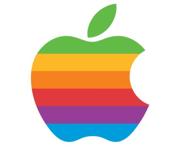 apple rainbow logo