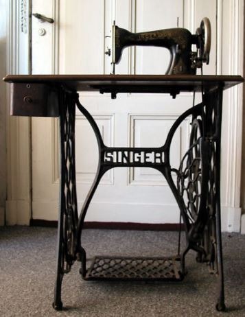 A-Singer-treadle-sewing-machine