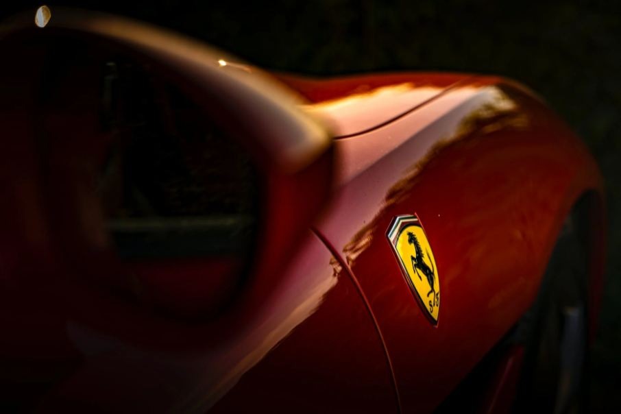 Selective-Focus-Photo-of-Ferrari-Emblem