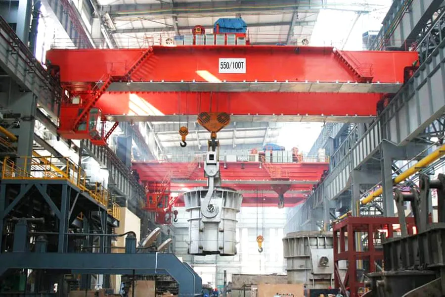 Smart Double Girder Overhead Crane Choice in Steel Mill Building